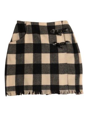Buffalo Plaid Blanket Skirt